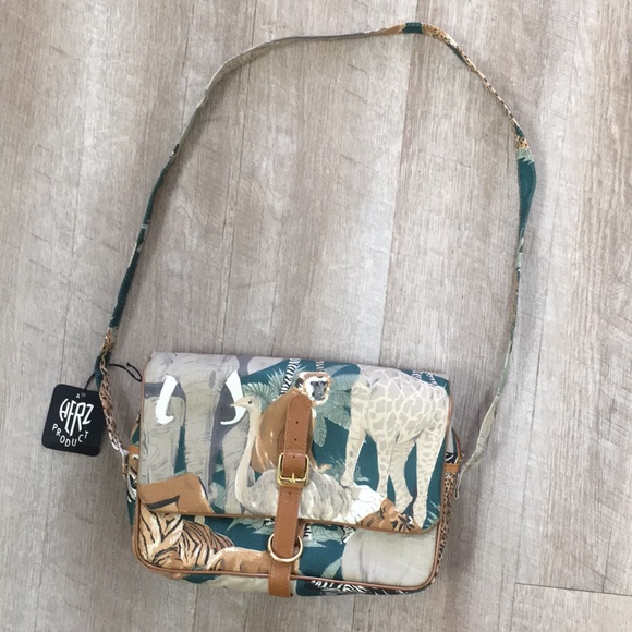 Herz 90’s vintage Safari travel crossbody purse bag - Picture 2 of 16